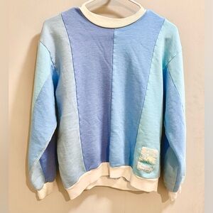 Blue and Cream Sweatshirt